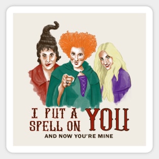 I put a spell on you Sticker